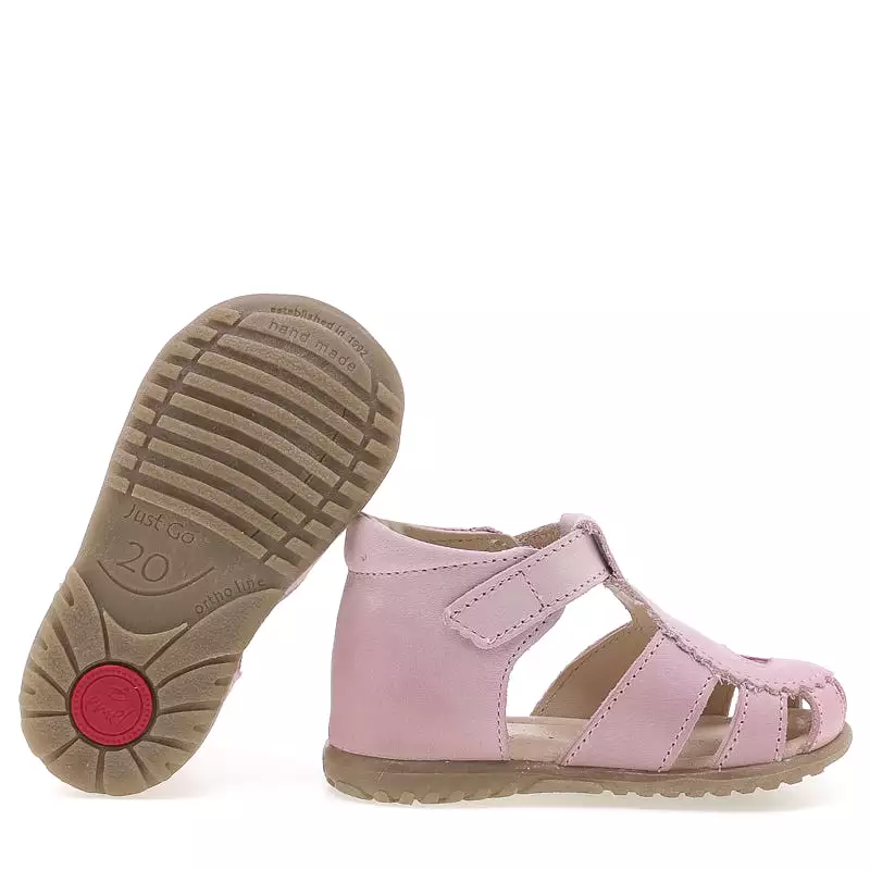 (2183A-3) Emel pink heart closed sandals