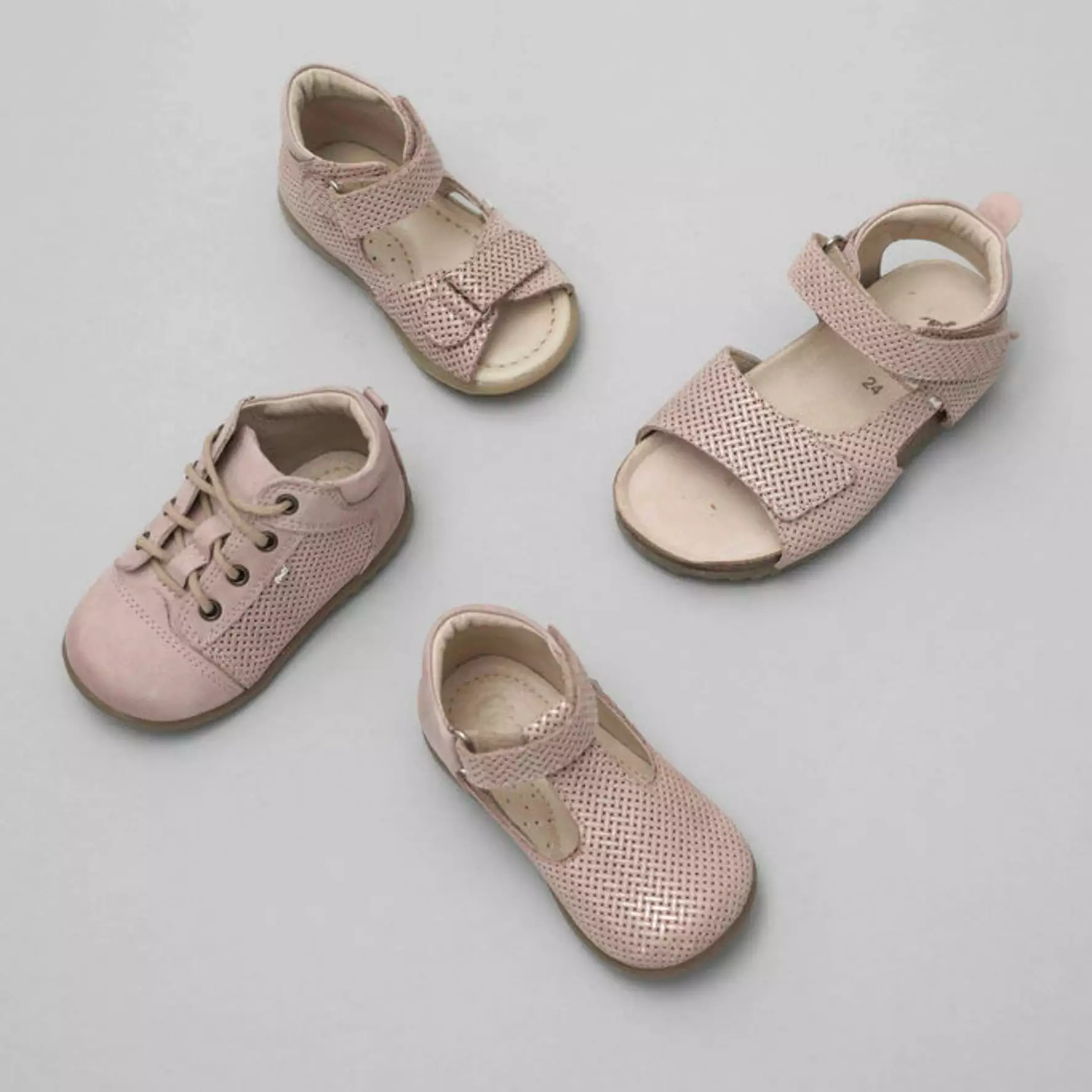 (2508A-5/2509A-5) Emel pink velcro sandals