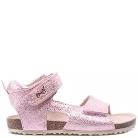 (2508C/2509C) Emel pink shiny velcro sandals