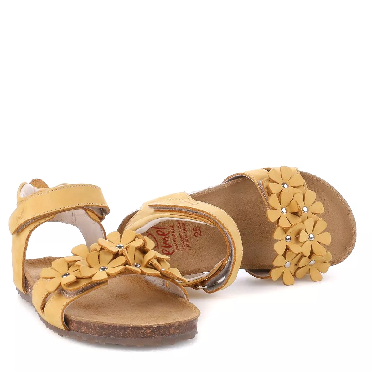 (2640D-11/2641D-11) Emel Yellow Flowers sandals