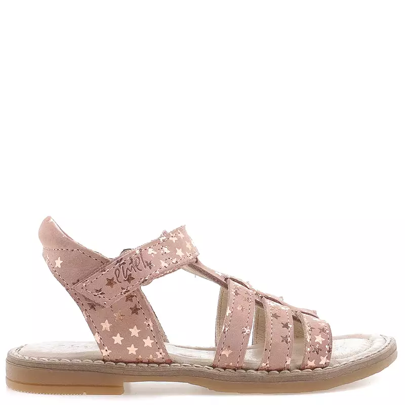 (2702-7) Emel  pink strap sandals stars - Coming soon!