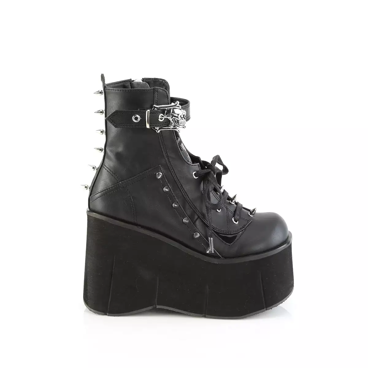 4 Inch Platform KERA-150 Black Vegan Leather