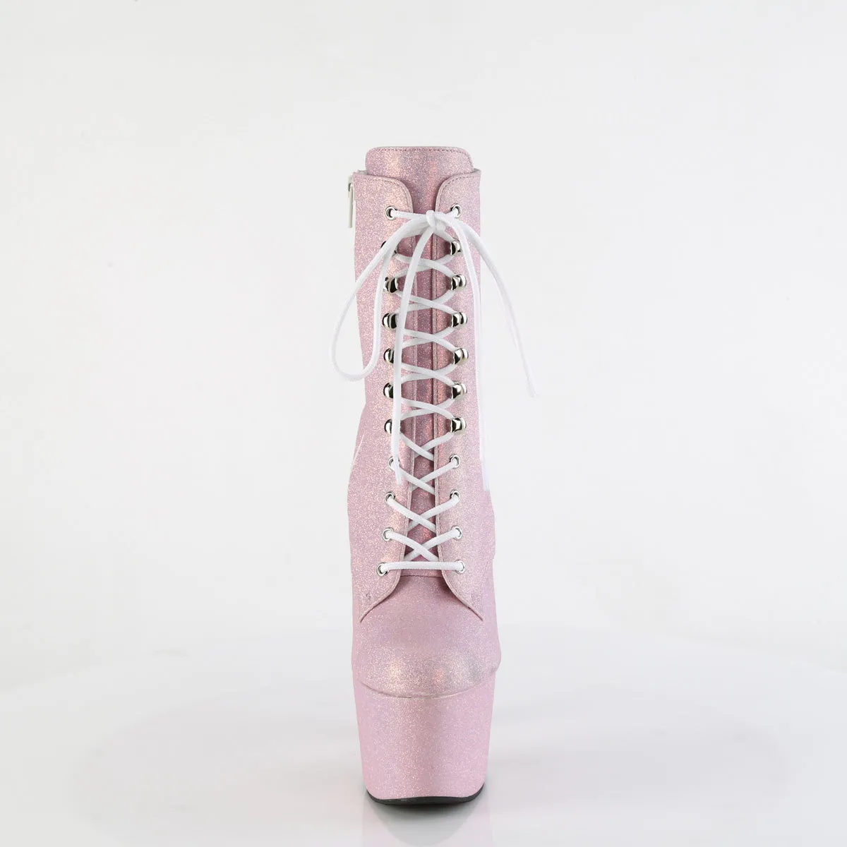 7 Inch Heel ADORE-1020SDG Baby Pink Glitter