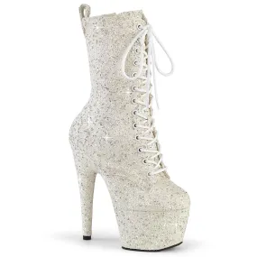 7 Inch Heel ADORE-1040GR Ivory Glitter