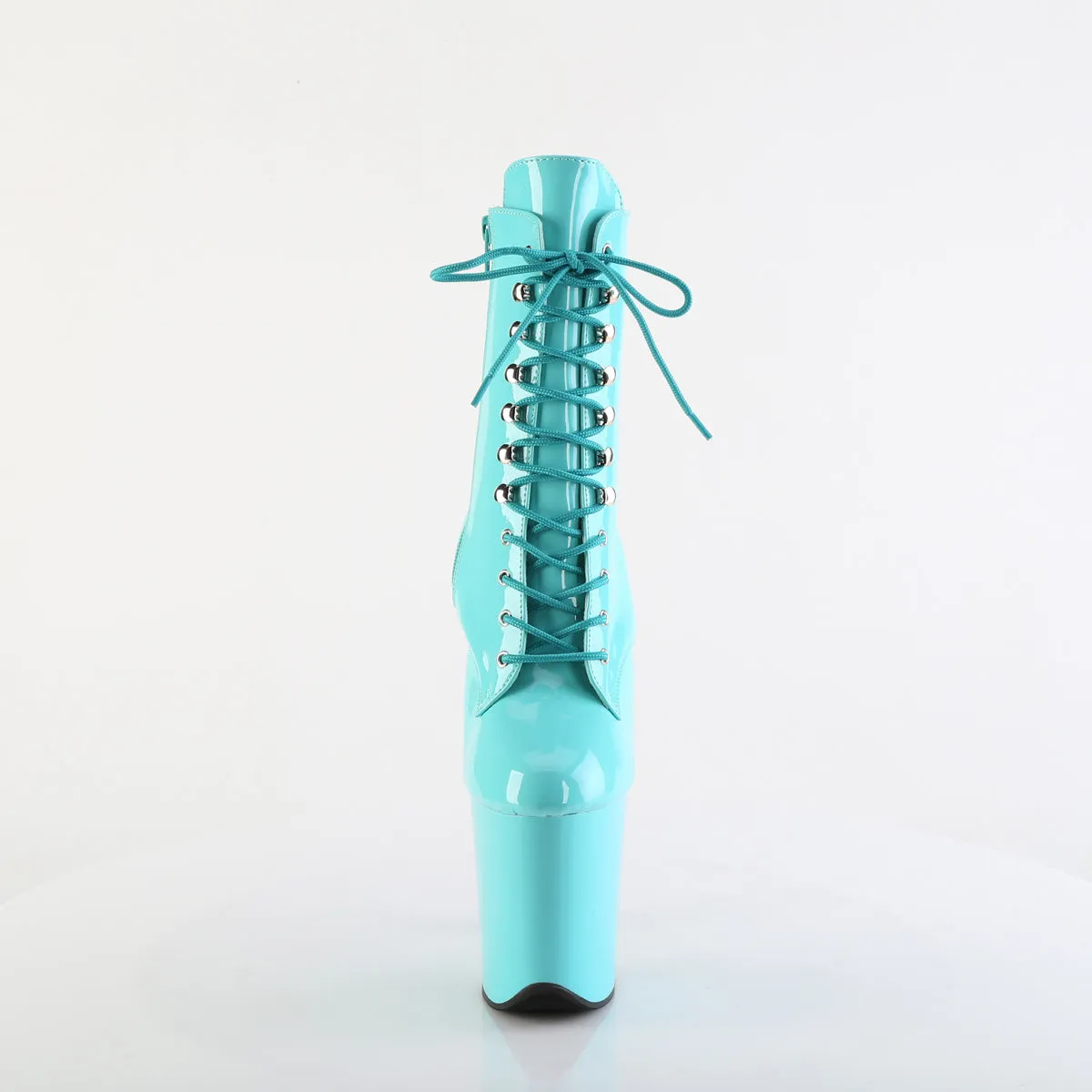 8 Inch Heel FLAMINGO-1020 Aqua Patent