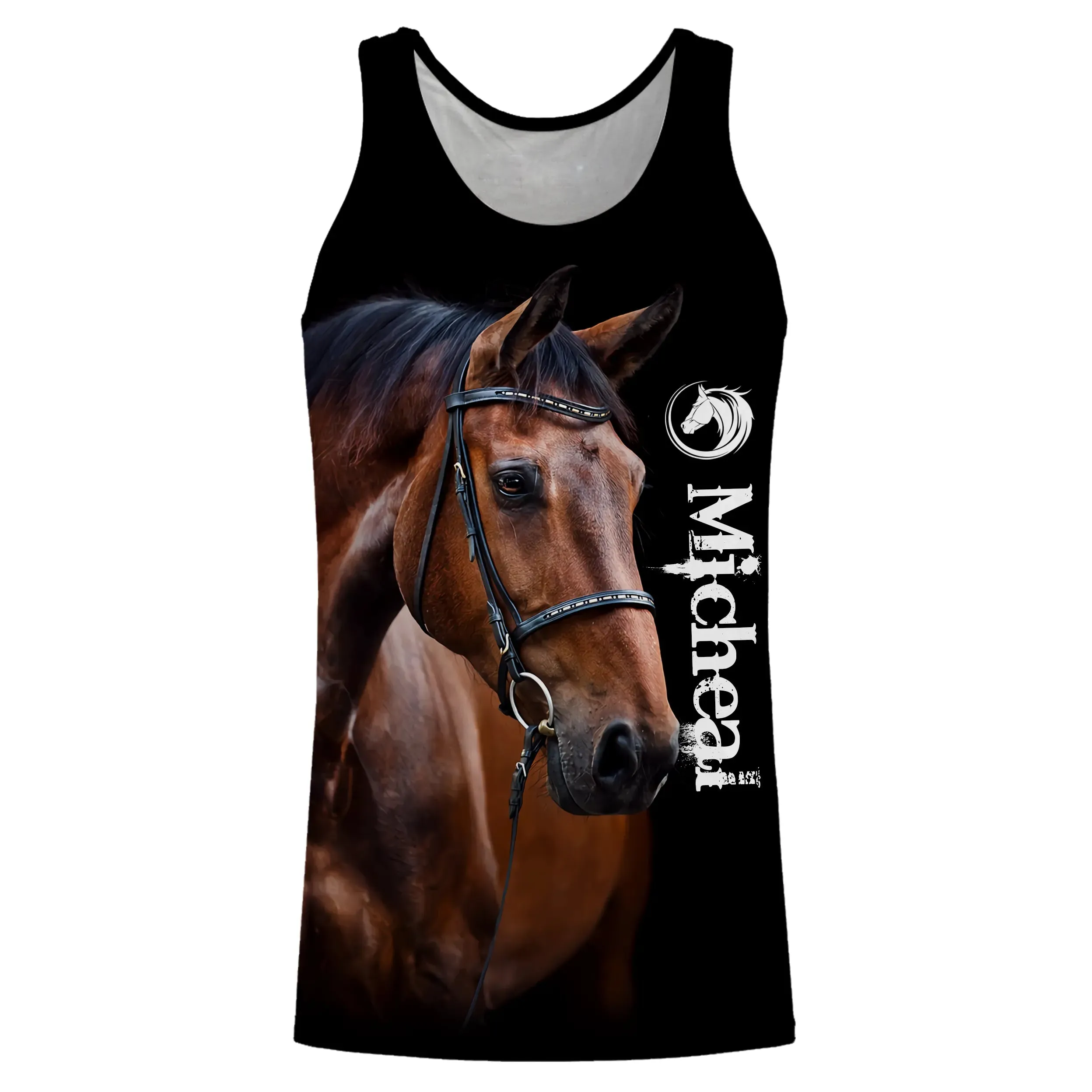 Amoureux des Chevaux, Chevaux Passion, 3D All-Over Tee shirt Personnalisé, Cadeau pour Homme Femme, Enfant qui Aime Les Chevaux 