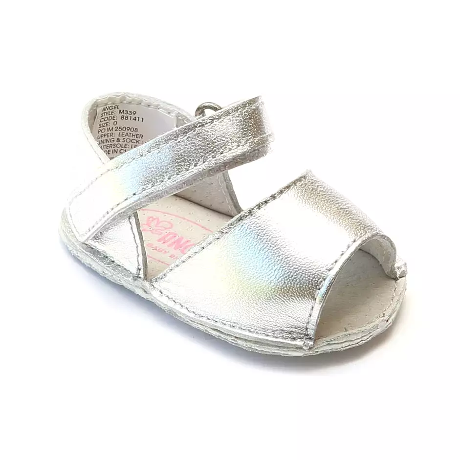 Angel Baby Girls Open Toe Crib Sandals