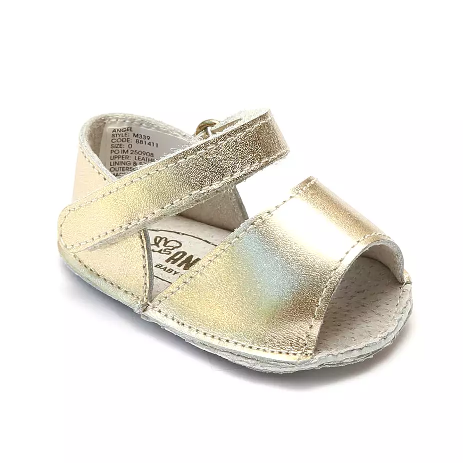 Angel Baby Girls Open Toe Crib Sandals