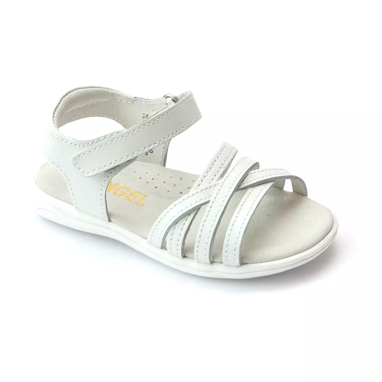 Angel Girls Leather Cross Strap Sandals