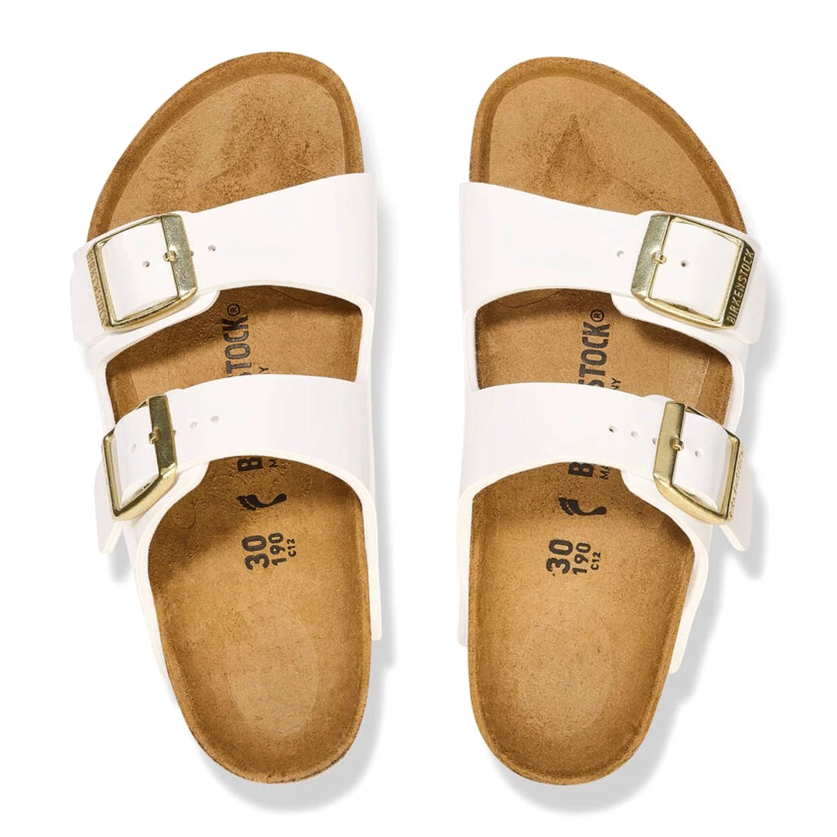 Birkenstock Girl's Arizona Patent White