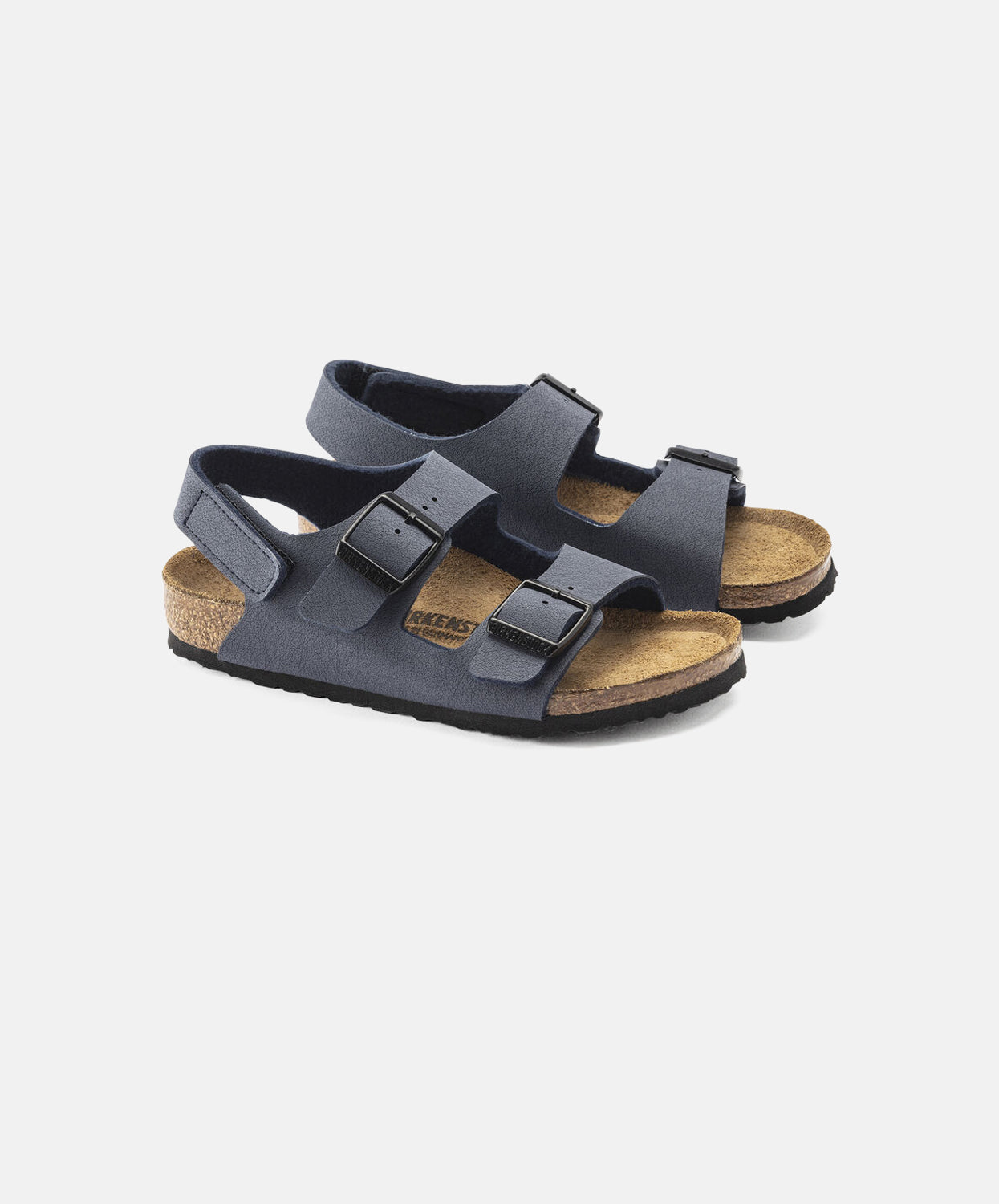 Birkenstock Kids Milano BirkiBuc Navy Sandals