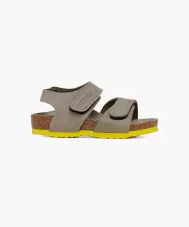 Birkenstock Kids Palu Birko-Flor Desert Soil Taupe/Yellow Sandals