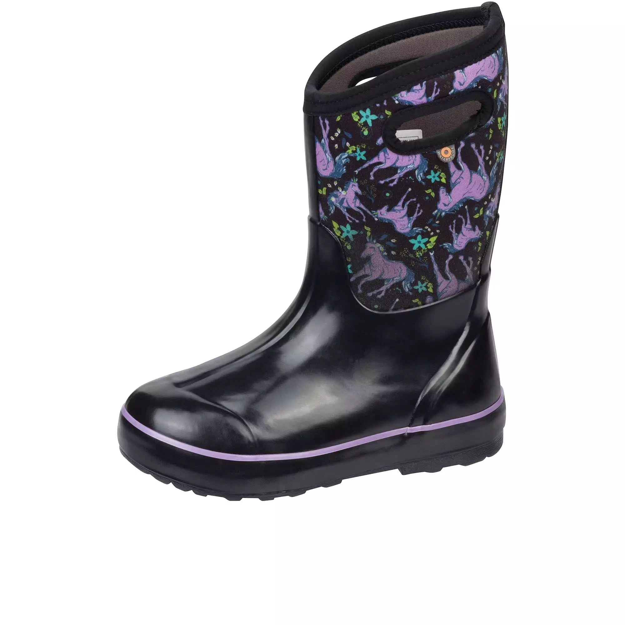 Bogs Childrens Classic II Unicorn Awesome Black Multi