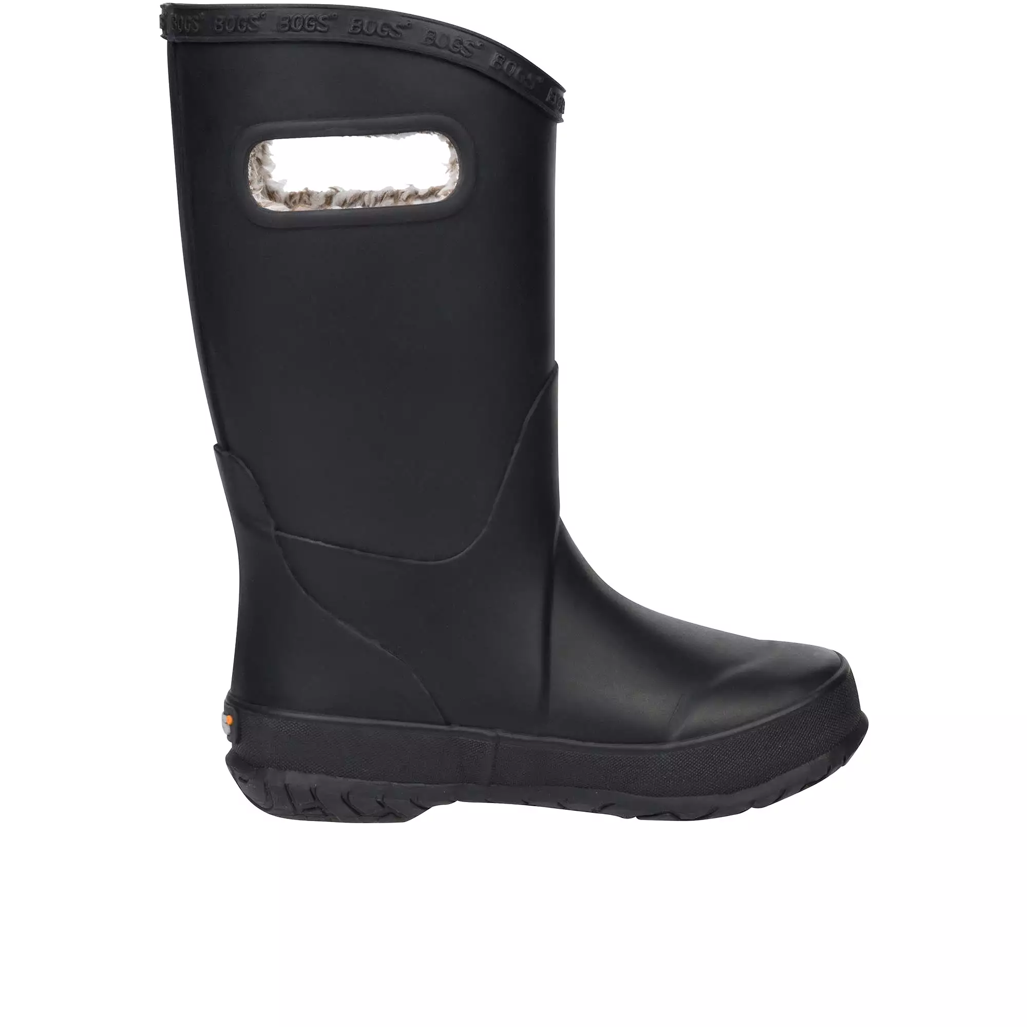 Bogs Childrens Rainboot Plush Black