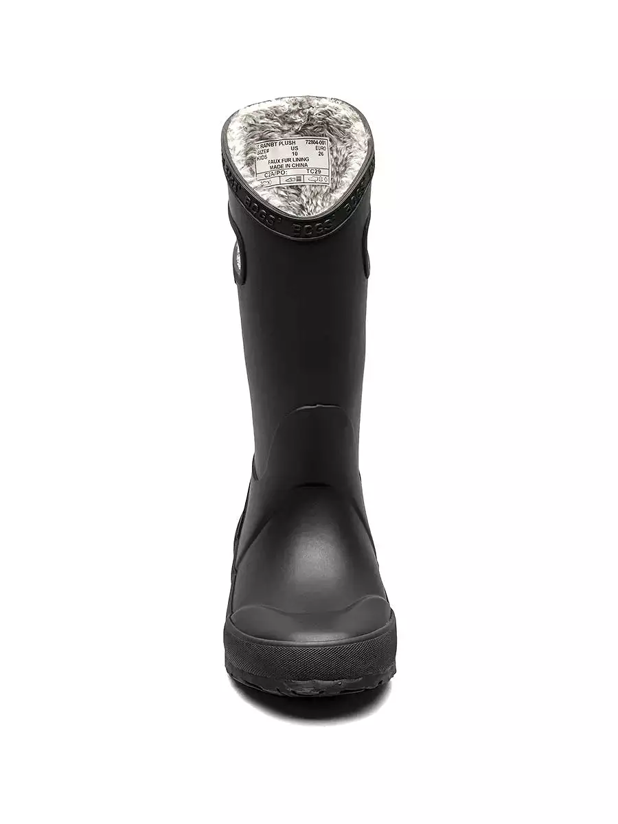 Bogs - Kid Rainboot Plush Black