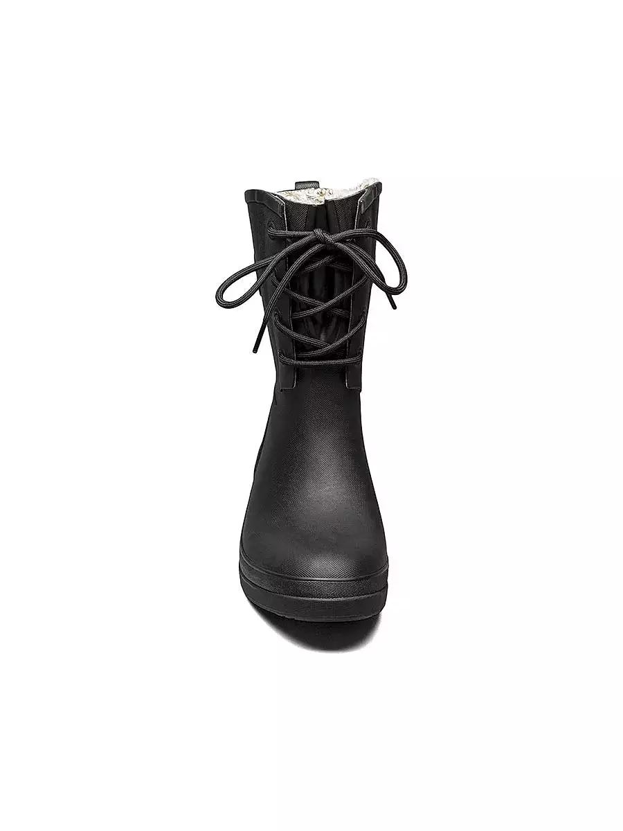 Bogs - Women's Amanda II Lace Black Rain Boots