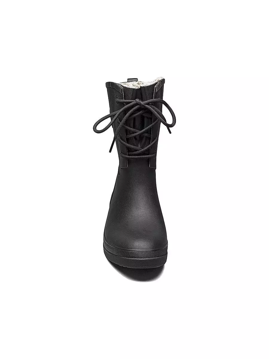 Bogs - Women's Amanda Plush Black Rain Boots