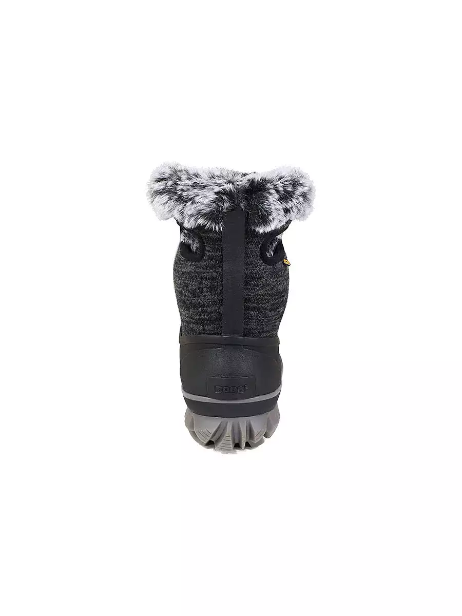 Bogs- Women's Arcata Knit Black Multi Winter Boots 72404-009