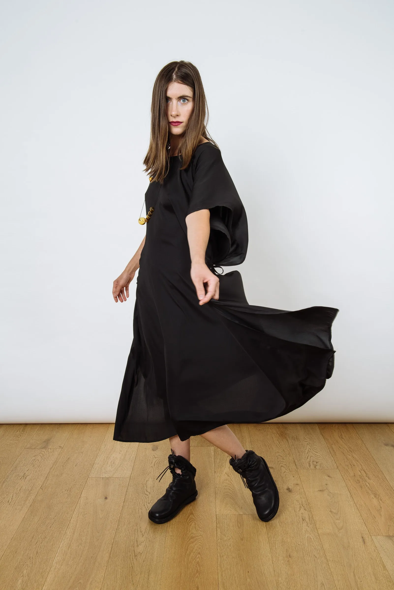 Convertible Lisbon Dress | Silky Black