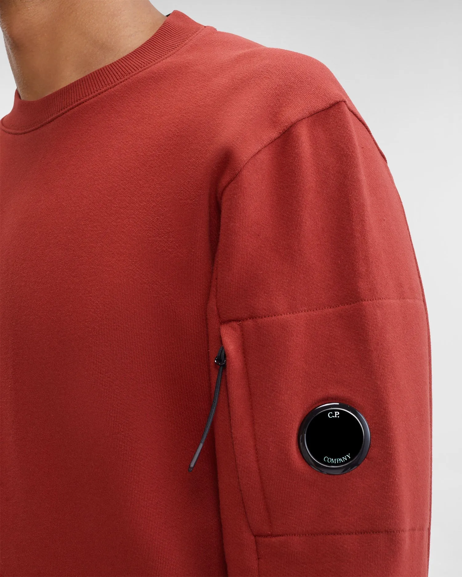 CP Company Sweat bordeaux Diagonal raised fleece