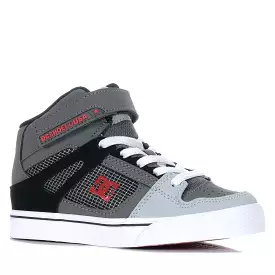 DC Pure High-Top EV Red/Heather Grey