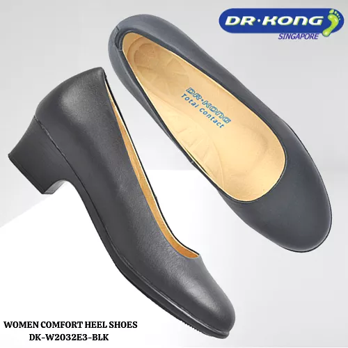 DR.KONG WOMEN COMFORT HEEL SHOES DK-W2032E3-BLK(RP : $159)