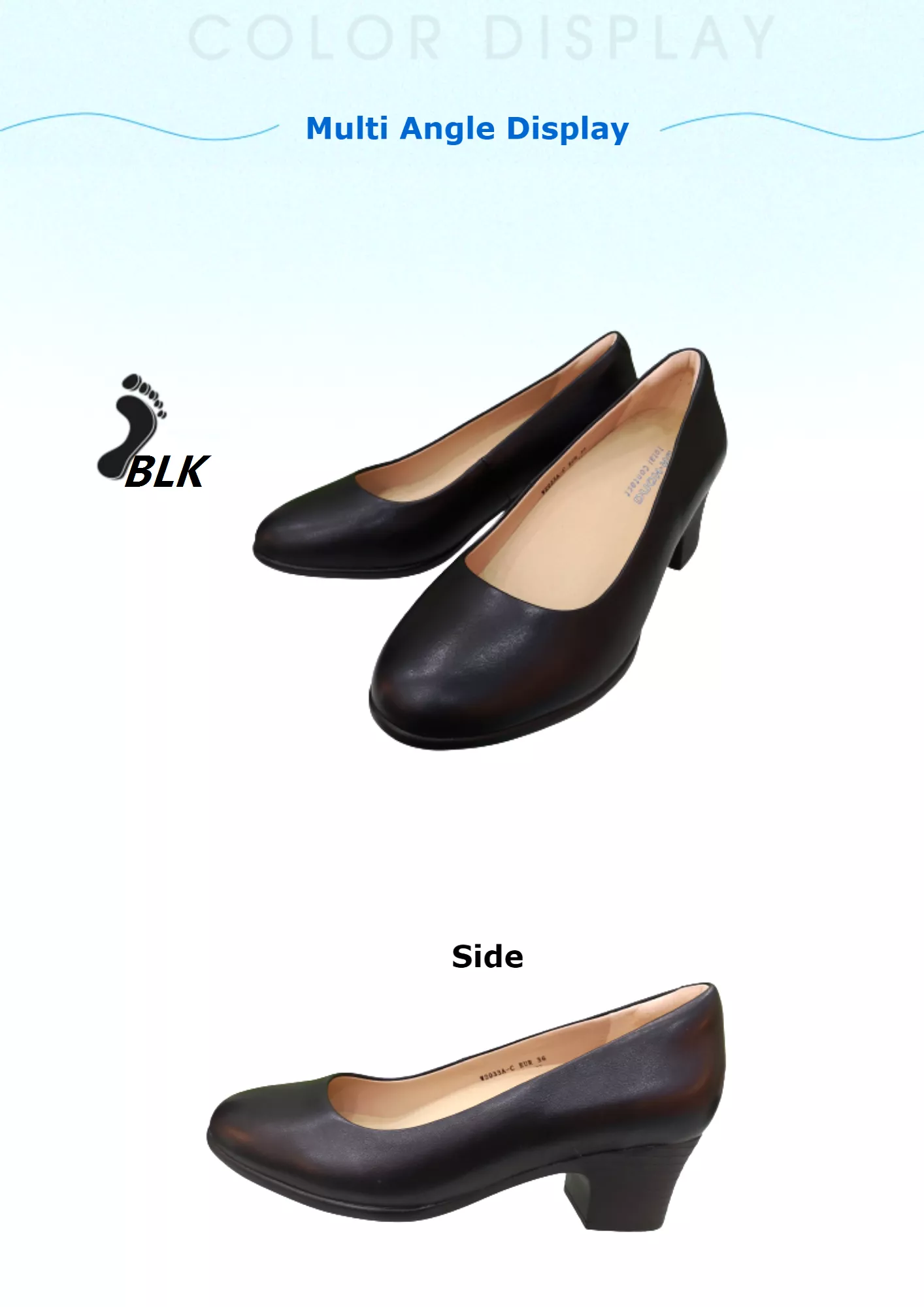 DR.KONG WOMEN COMFORT HEEL SHOES DK-W2033A-BLK(RP : $159)