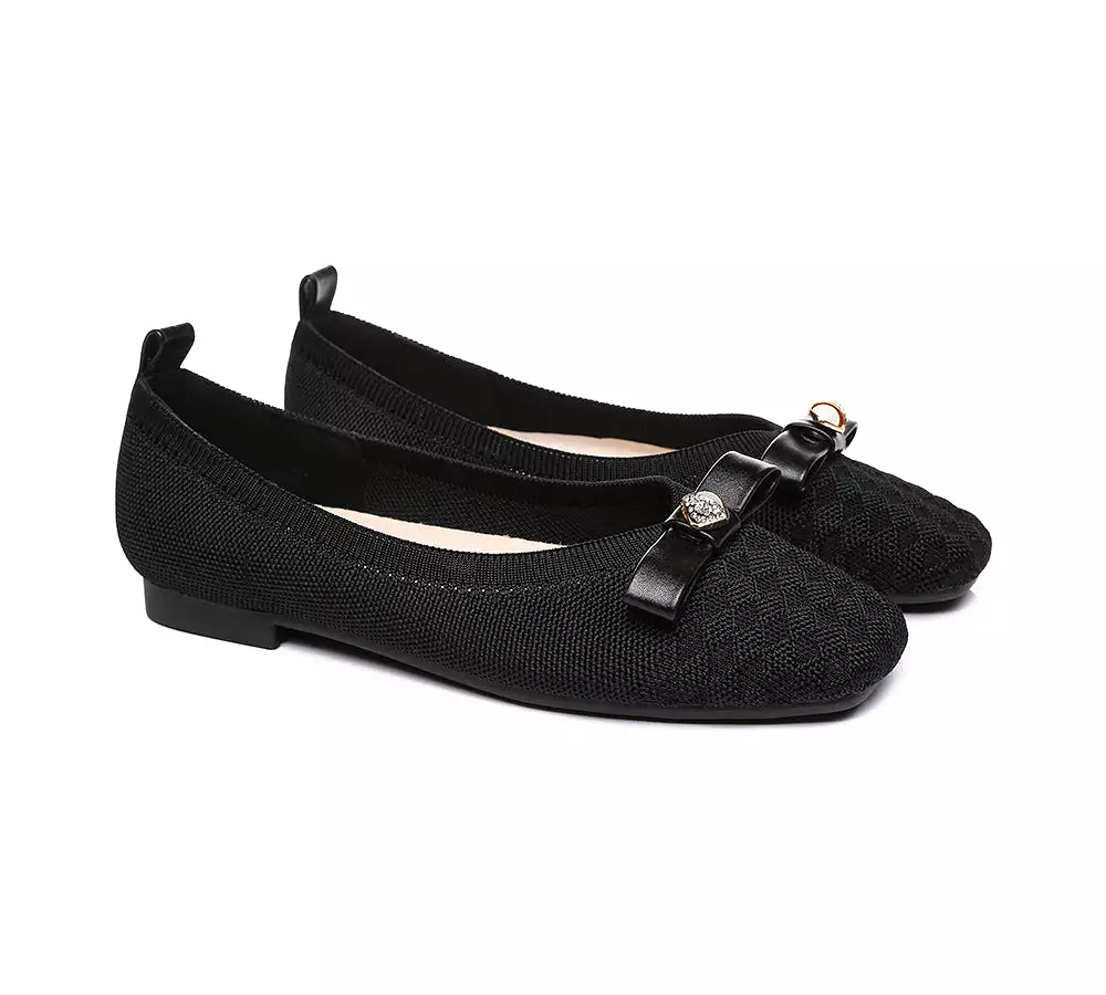 EVERAU Flats With Bow Women Yolanda