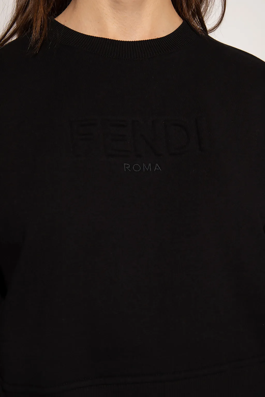 FENDI  |Plain Logo Hoodies & Sweatshirts