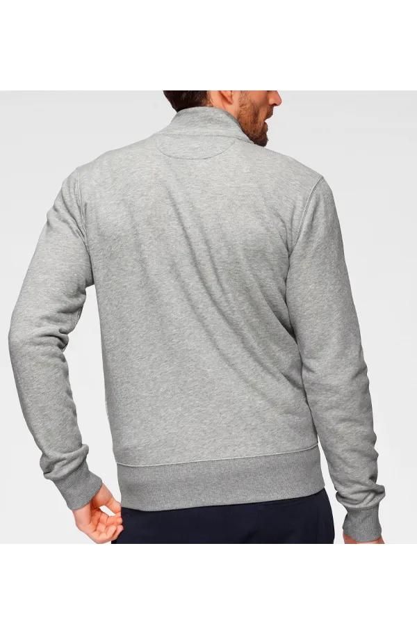 GANT Zip Cardigan Regular Grey