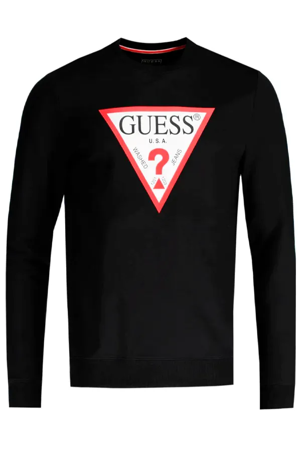 GUESS Sweatshirt Original Logo Black