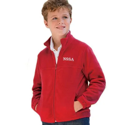 Harriton Youth 8oz. Full-Zip Fleece