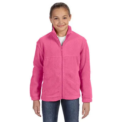 Harriton Youth 8oz. Full-Zip Fleece