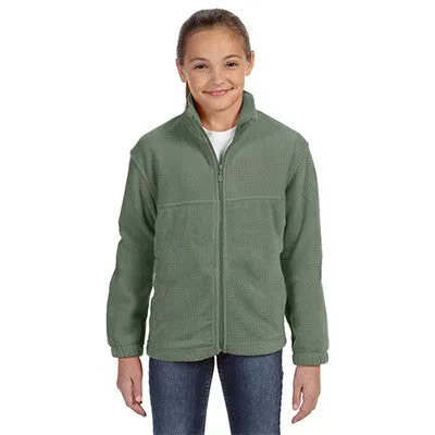 Harriton Youth 8oz. Full-Zip Fleece