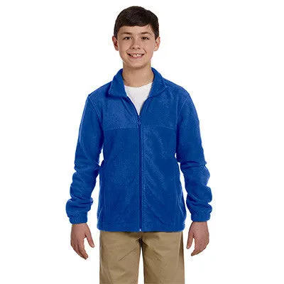 Harriton Youth 8oz. Full-Zip Fleece