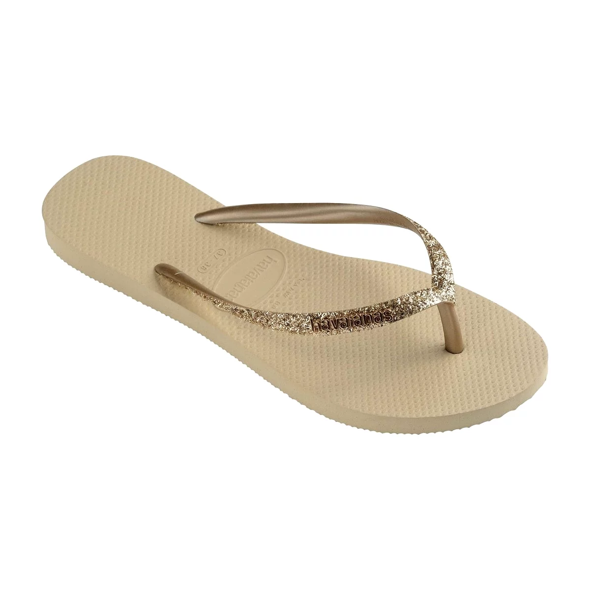 Havaianas Girl's Slim Glitter Sand/Grey