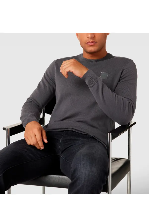 Hugo Boss Knit Cashmere Blend Dark Grey