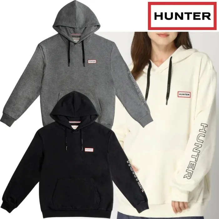 HUNTER  |Long Sleeves Cotton Hoodies & Sweatshirts