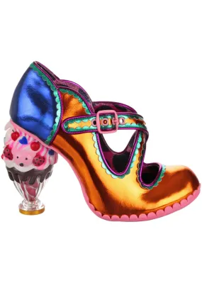 Irregular Choice Favorite Flavor Ice Cream Pumps Gold