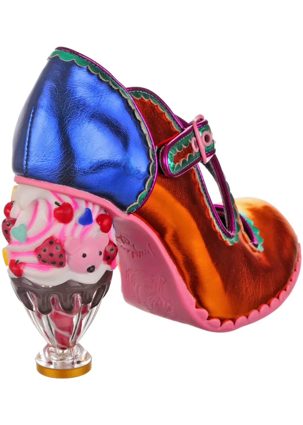 Irregular Choice Favorite Flavor Ice Cream Pumps Gold