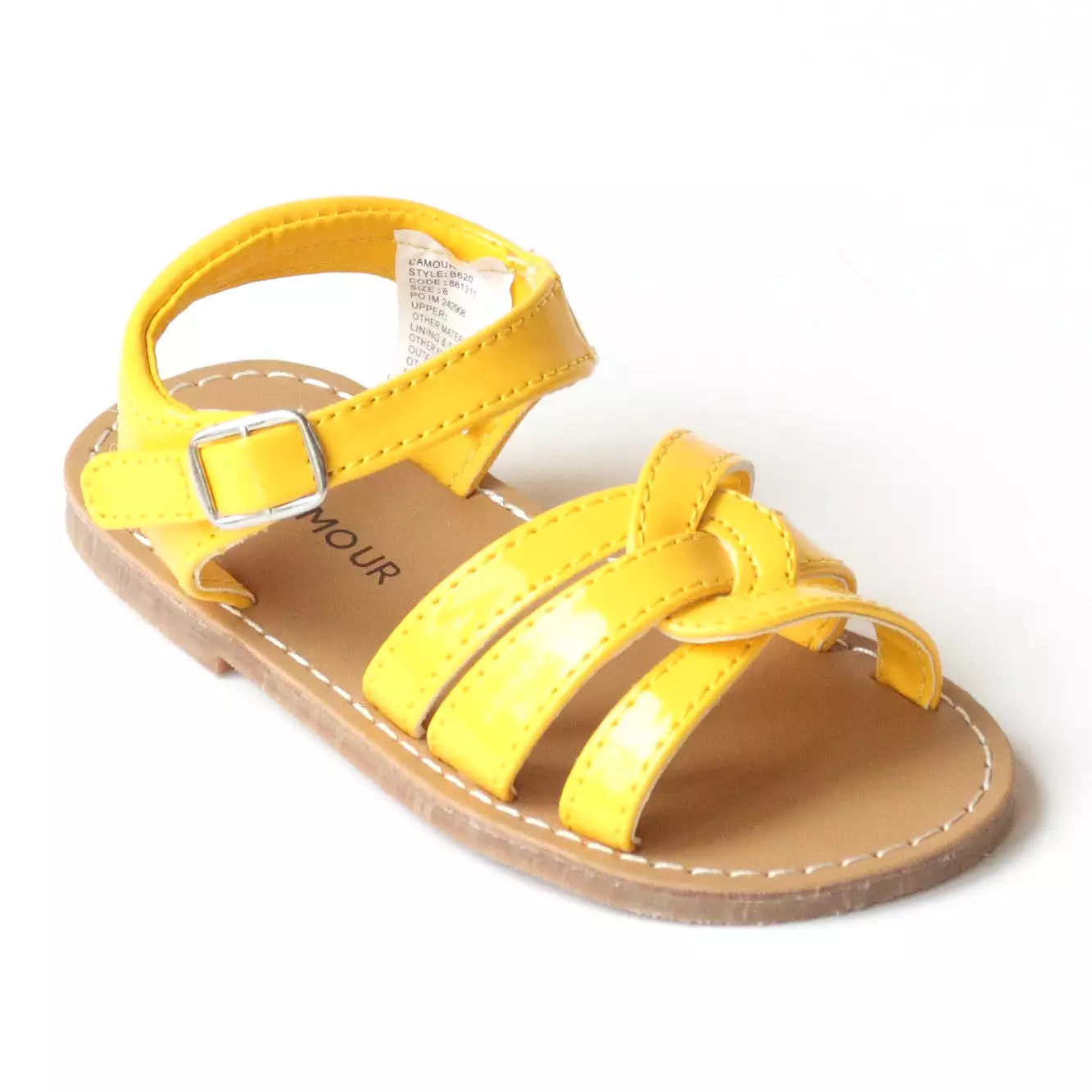 L'Amour Girls B620 Braided Sandals