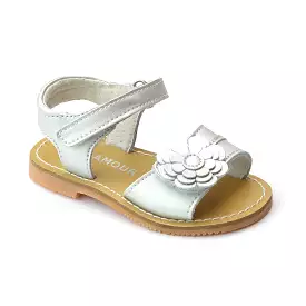 L'Amour Girls Layered Petal Leather Sandals