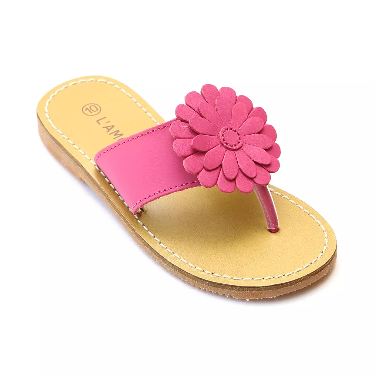 L'Amour Girls Tonal Flower Thong Sandal