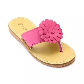 L'Amour Girls Tonal Flower Thong Sandal