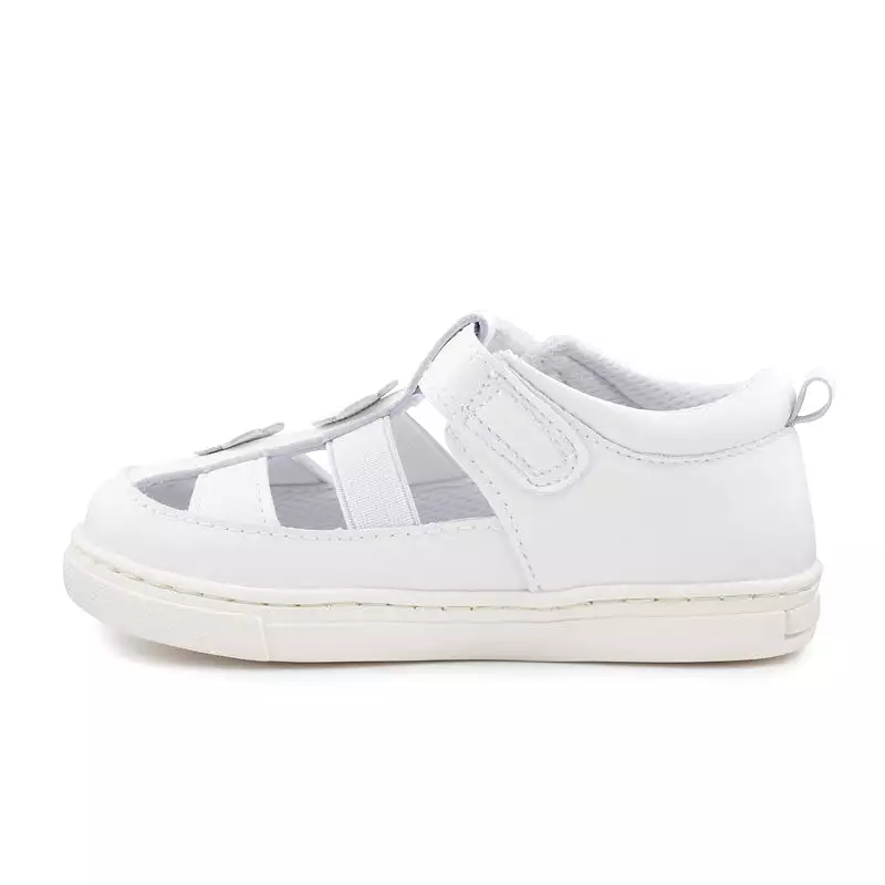 LAYLA white toddler girls sandals