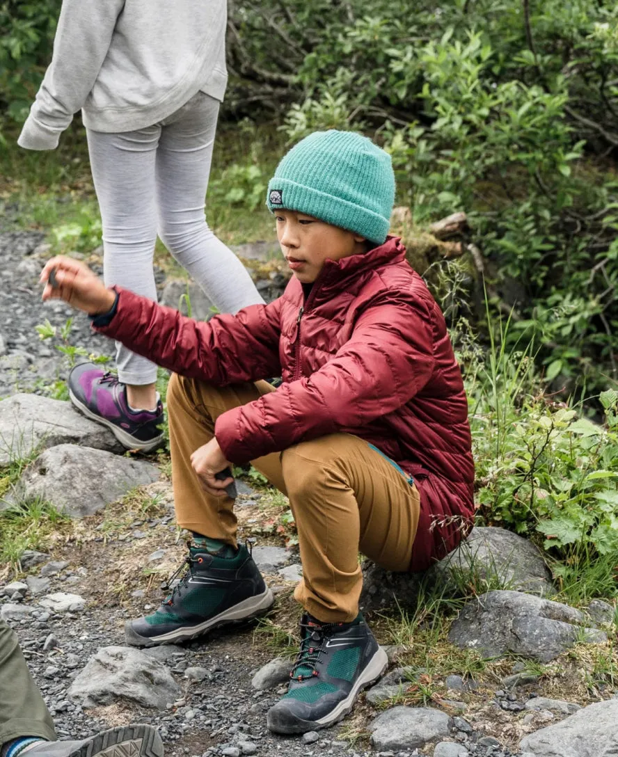 Little Kids' Wanduro Waterproof Boot  |  Granite Green/Ibis Rose