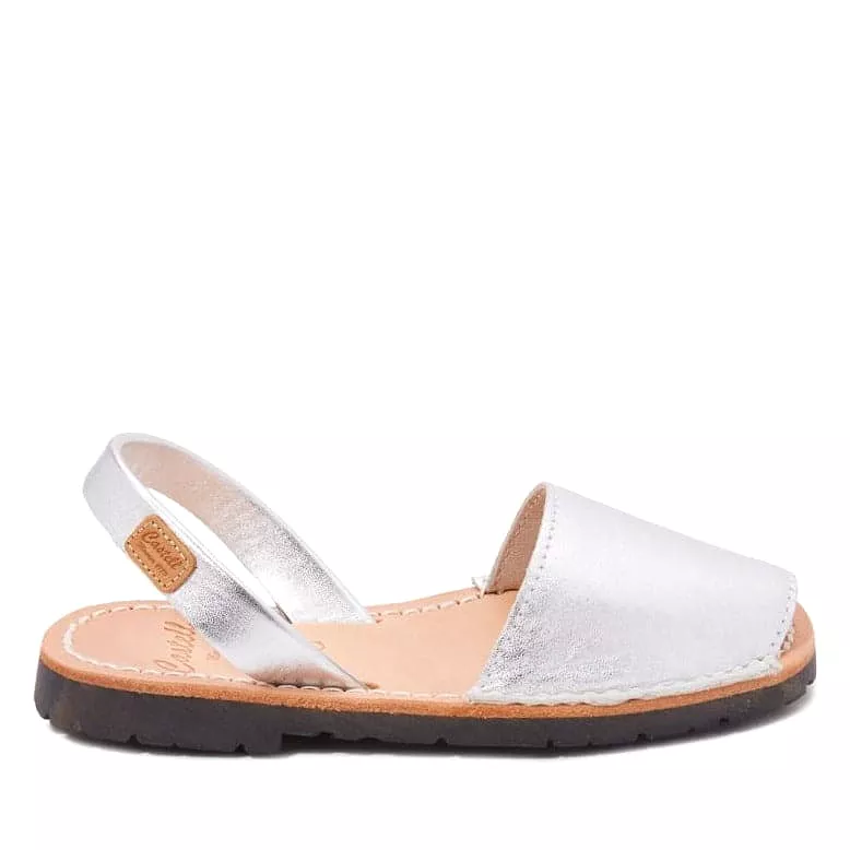 Metallic Leather Sandals For Kids - Iker-1097 Metallic