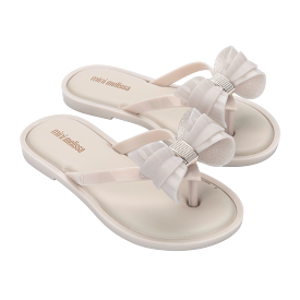 Mini Melissa Flip Flop IV Kids - Beige / Beige