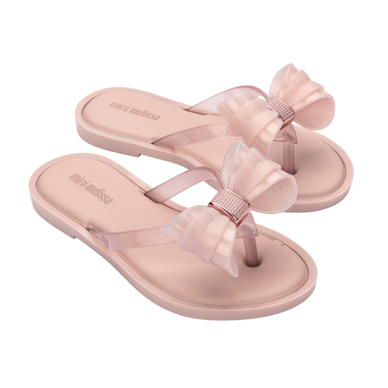 Mini Melissa Flip Flop IV Kids - Pink / Glitter Pink