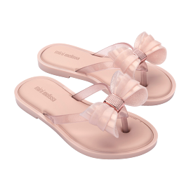 Mini Melissa Flip Flop IV Kids - Pink / Glitter Pink